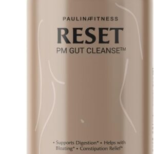 Paulina FITNESS Reset Overnight Digestive Aid, Bloating Relief, & Gut Health Supplement | Natural Detox & Digestive Cleanse to Support Weight Management and Relieve Constipation | 90 Capsules